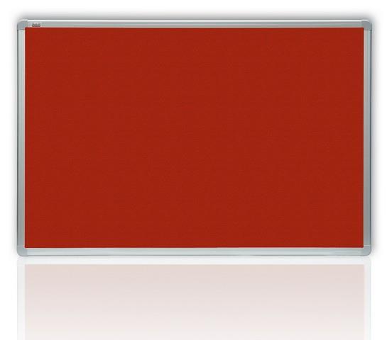 2x3 Filcová červená tabule v hliníkovém rámu 180x120 cm - P-TTA1218-3