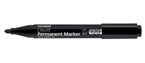 Popisovač Monami Permanent 120 - černá