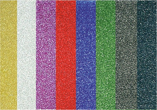 Galeria Papieru třpytivá fólie samolepicí mix barev 150g 10ks