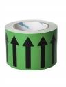 Lepící páska - šipky černé na zelené